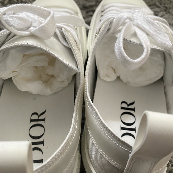 Dior low top sneaker- white Dior oblique canvas - Picture 5 of 8